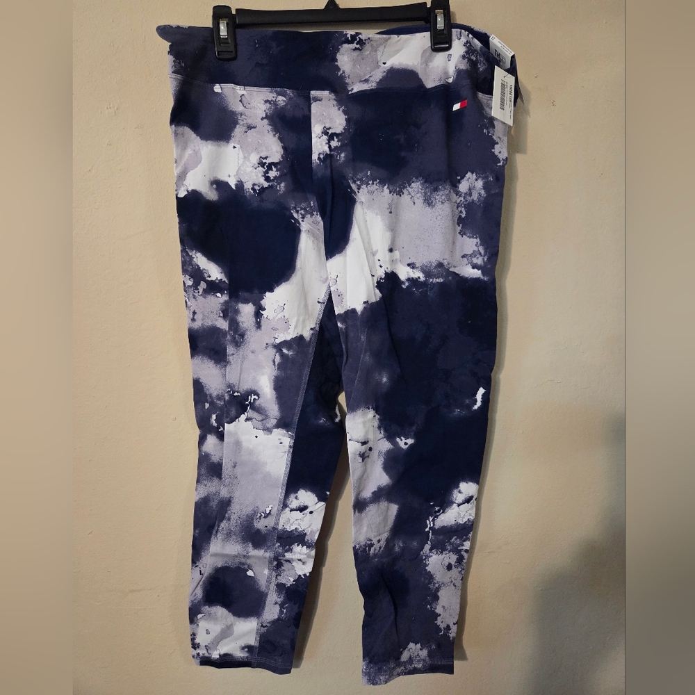 Tommy Hilfiger Navy Tie-Dye Leggings